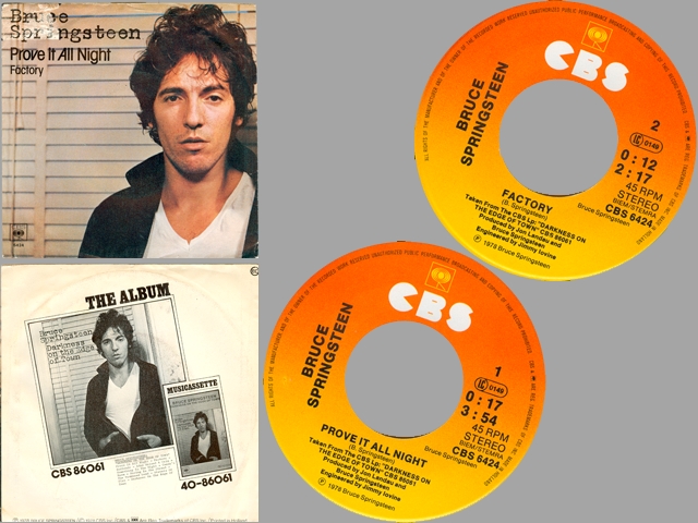 Bruce Springsteen - PROVE IT ALL NIGHT / FACTORY